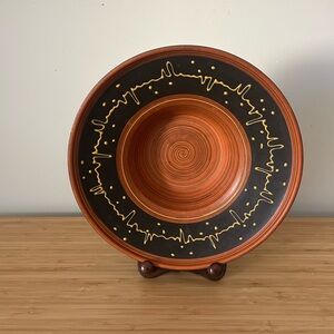 Vintage Ceramic Bowl, Carstens Tonnieshof West Germany, Rare Pottery 30cm